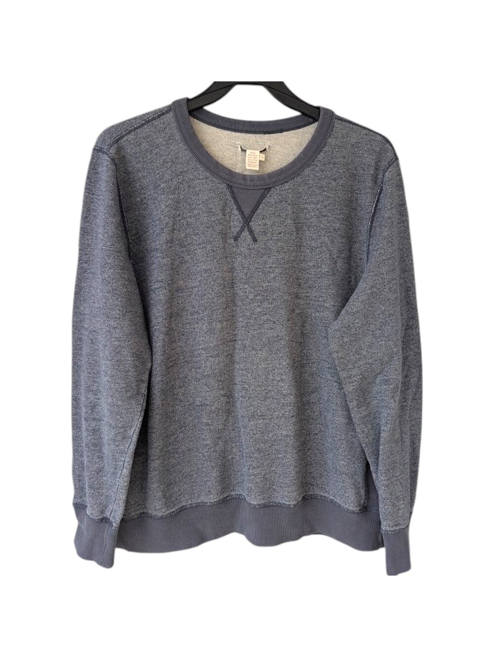 Carbon2Cobalt Mens L Gray Cotton Crewneck Pullover Sweatshirt Gorpcore 24.5x27
